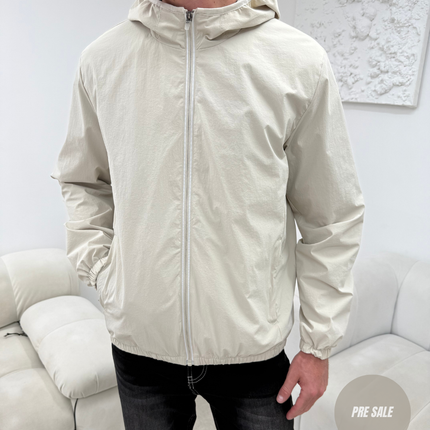 Monochrome Windbreaker - Beige (padded) - PRE SALE