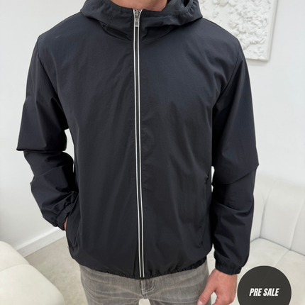Monochrome Windbreaker - Black (padded) - PRE SALE