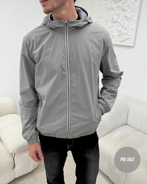 Monochrome Windbreaker - Grey (padded) - PRE SALE
