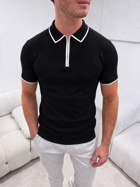 Premium Knit - Masión - Midnight (Black) - Short Sleeve