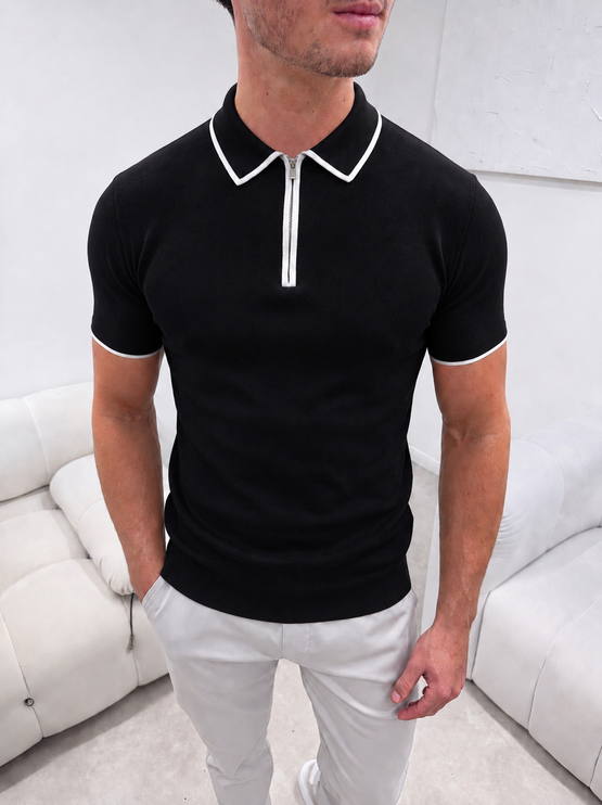 Premium Knit - Masión - Midnight (Black) - Short Sleeve