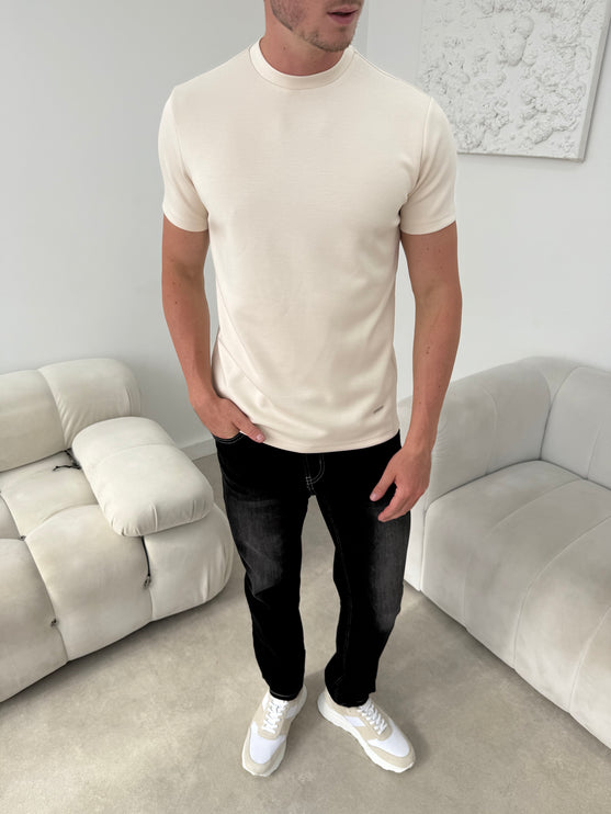 Lux Cotton T-shirt - Camel