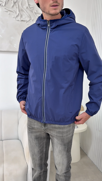 Monochrome Windbreaker (lightweight) - Navy