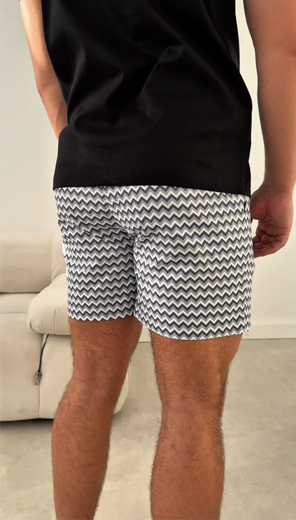 Chevrón Swim - premium swim short - Grey