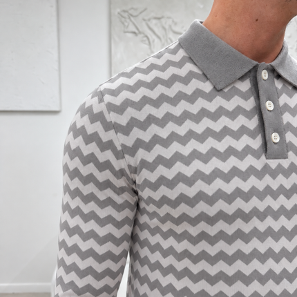 Chevron Knit - Grey - Pre-Sale Offer - New Season