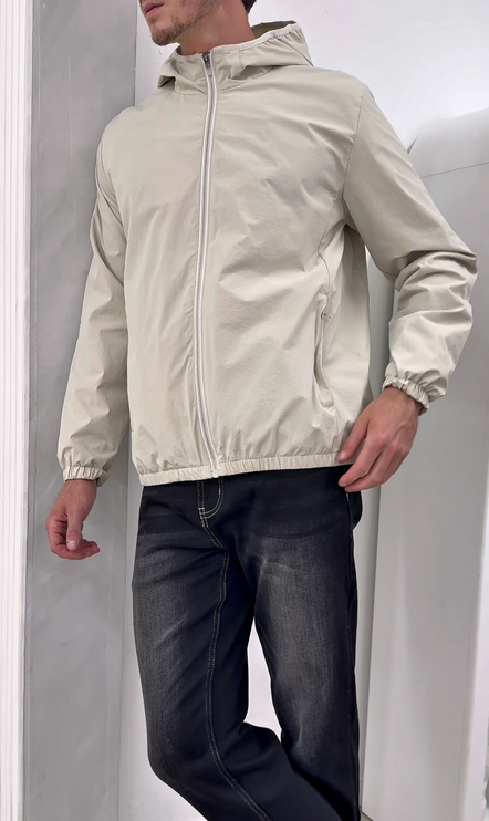 Monochrome Windbreaker (lightweight)- Beige