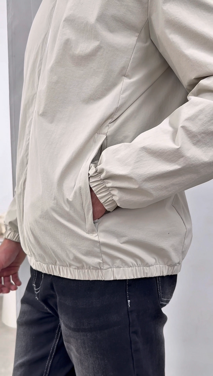 Monochrome Windbreaker (lightweight)- Beige