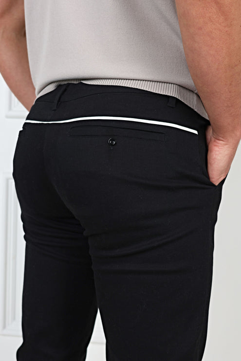 Chino Pants - Tailored - Piano Black