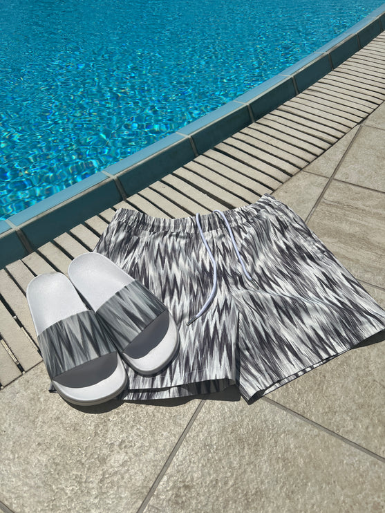 Ombré Swim - Half Set - Grey (slider + swim shorts)