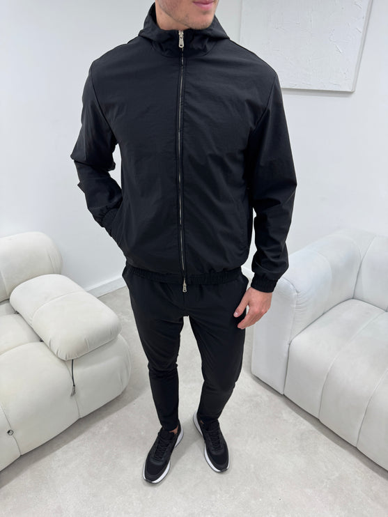 Essential Tech Tracksuit - Black