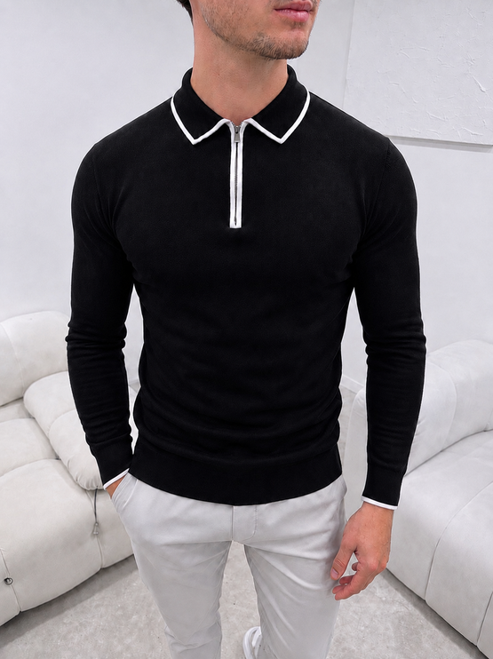Premium Knit - Masión - Black - Long Sleeve