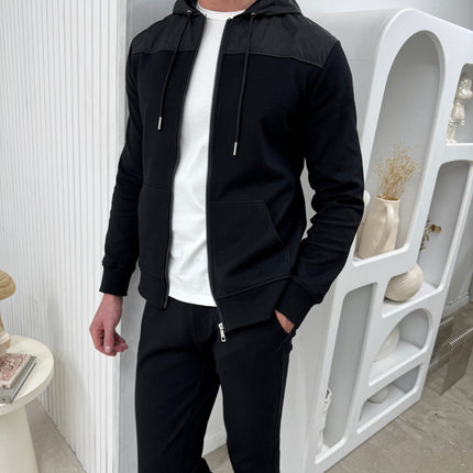 Two Tone Tracksuit - Black