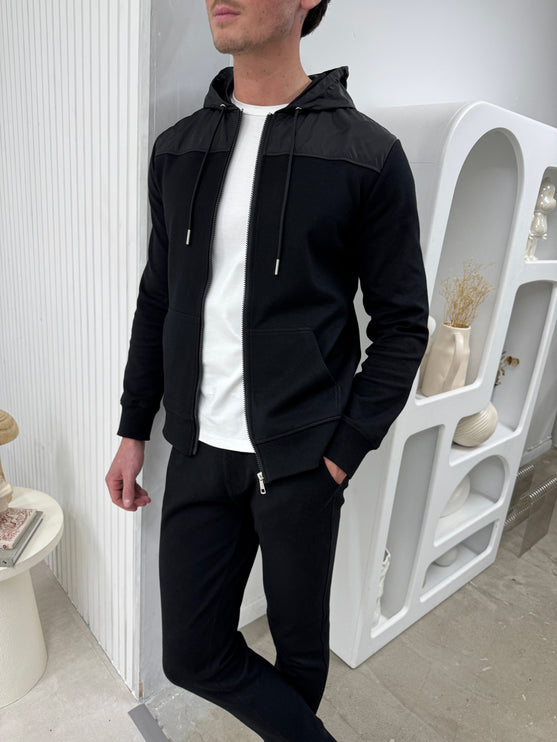 Two Tone Tracksuit - Black