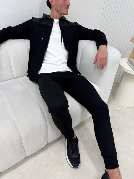 Two Tone Tracksuit - Black