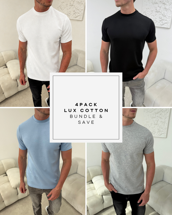 4 pack (bundle & save) - Lux Cotton - T-shirts