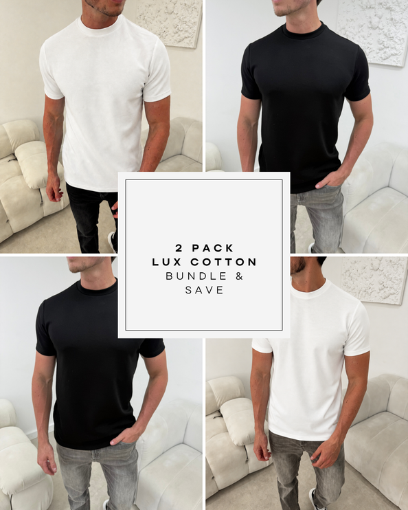 2 pack (bundle & save) - Lux Cotton - T-shirts