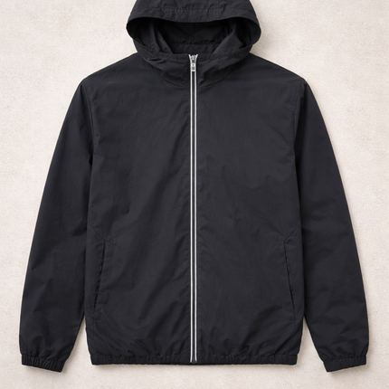 Monochrome Windbreaker (lightweight) - Black