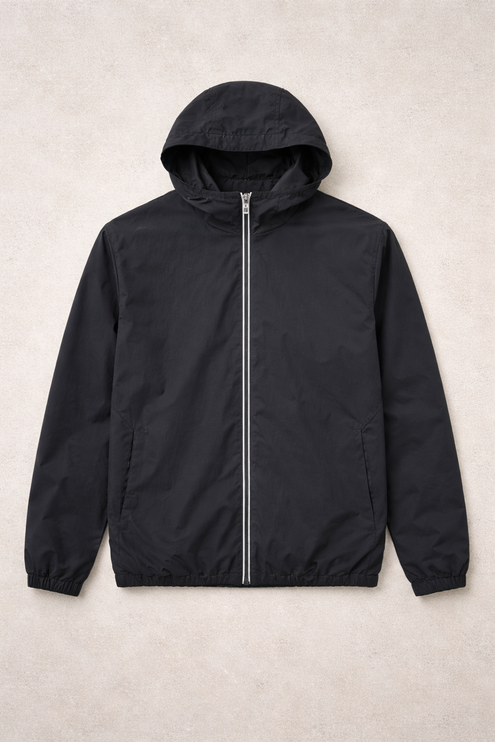 Monochrome Windbreaker (lightweight) - Black